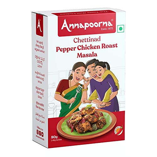 Annapoorna Chettinad Pepper Chicken Roast Masala (80g)